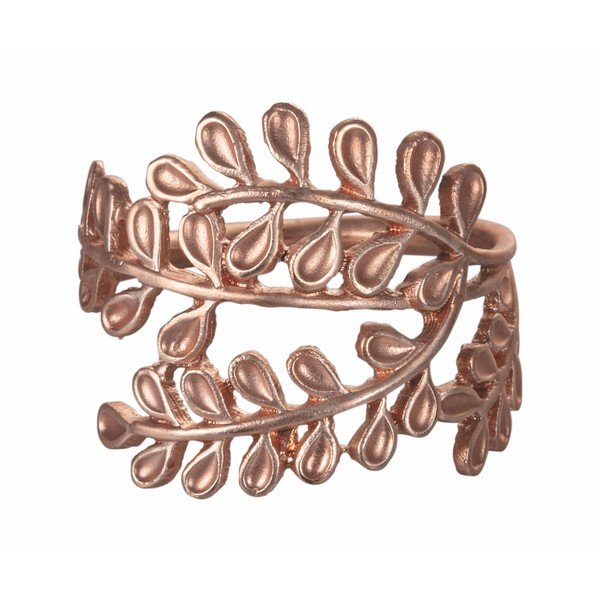 Set 4 inele pentru șervețele din metal Villa d'Este Rose Gold-image-3