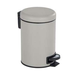 Coș de gunoi cu pedală Wenko Leman, 3 l, gri
