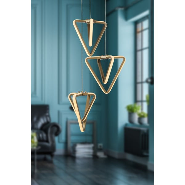 Lustră bronz LED din metal ø 20 cm Baris – Squid Lighting-image-1