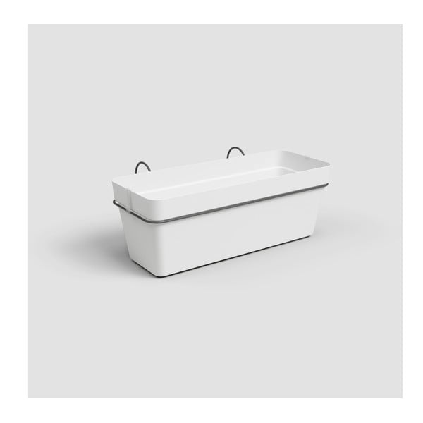 Jardinieră din plastic reciclat de agățat / de perete/cu sistem de auto-irigare 50 cm Capri – Artevasi-image-1