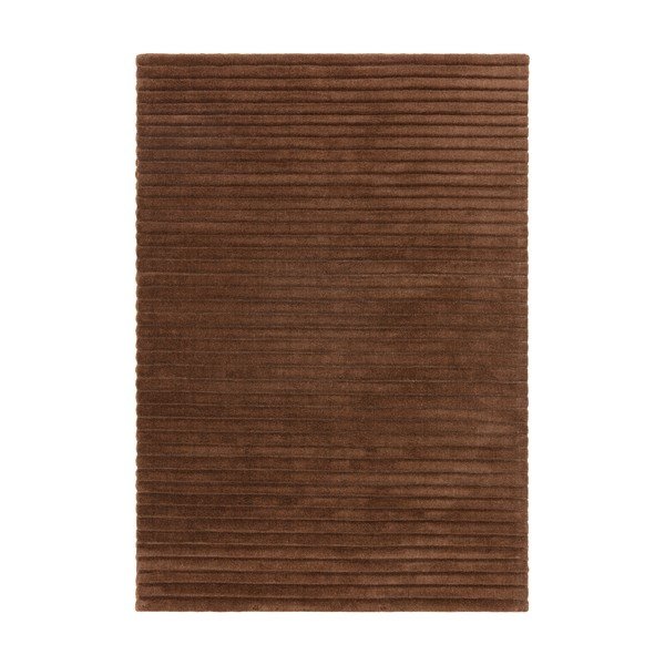 Covor maro închis țesut manual din lână 160x230 cm – Asiatic Carpets