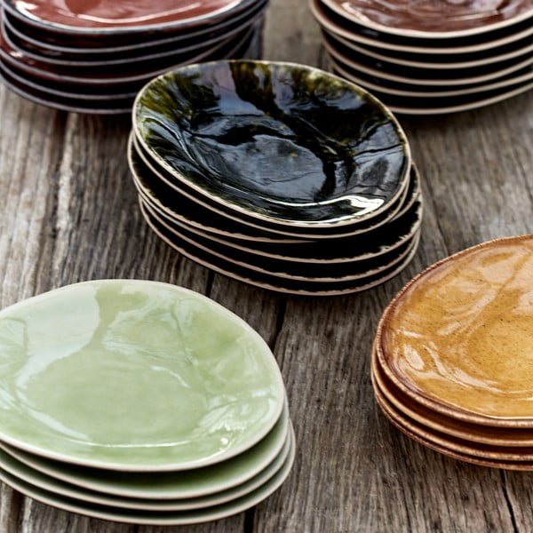 Farfurioară din gresie ceramică pentru desert Costa Nova Riviera, ⌀ 16 cm, verde-image-1