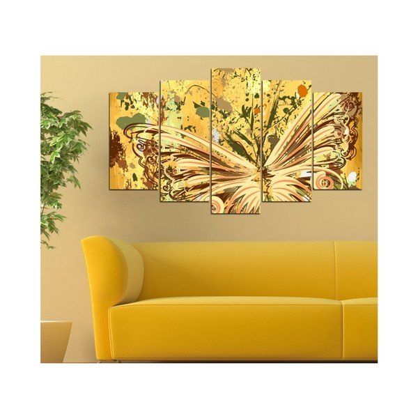 Tablou din mai multe piese Insigne Amarillo, 102 x 60 cm-image-1