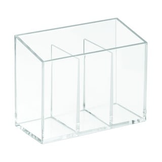 Organizator cu 3 compartimente iDesign Clarity, 13 x 6,5 cm