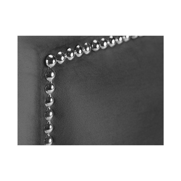 Tăblie pentru pat Mazzini Sofas Cloves, 140 x 120 cm, gri - argintiu-image-3