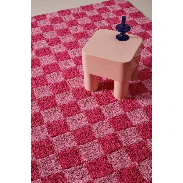 Covor roz/roz deschis din bumbac 200x300 cm Mela – Jotex-image-1