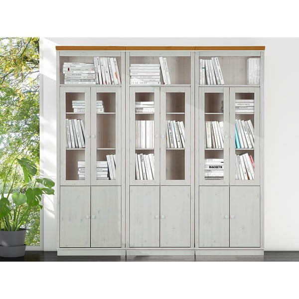 Vitrină albă din lemn de pin 518x223 cm Anita – Støraa-image-1