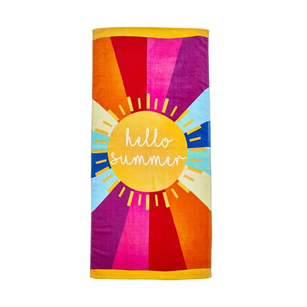 Prosop de plajă din bumbac 76x160 cm Hello Summer – Catherine Lansfield