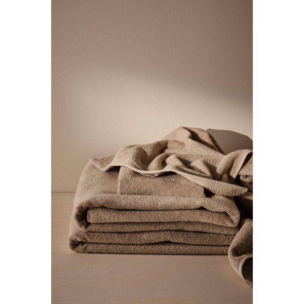 Prosoape de baie bej 4 buc. din bumbac Darcy – Jotex-image-1