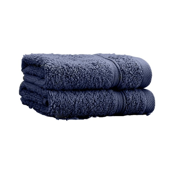 Prosoape albastru-închis 2 buc. din bumbac din frotir 30x30 cm Zero Twist – Catherine Lansfield