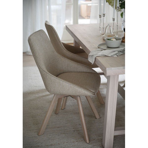 Scaune de dining bej 2 buc. Alison – Rowico-image-1