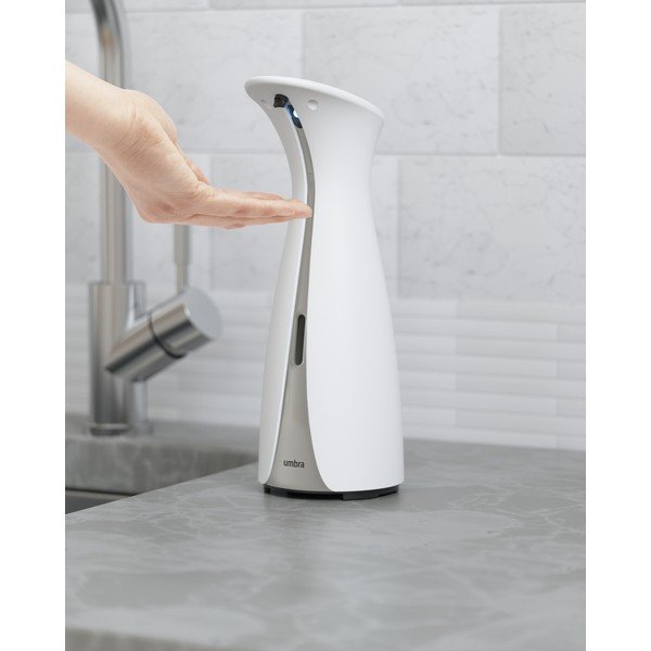 Dozator de săpun lichid alb automat din plastic 250 ml Otto – Umbra-image-1