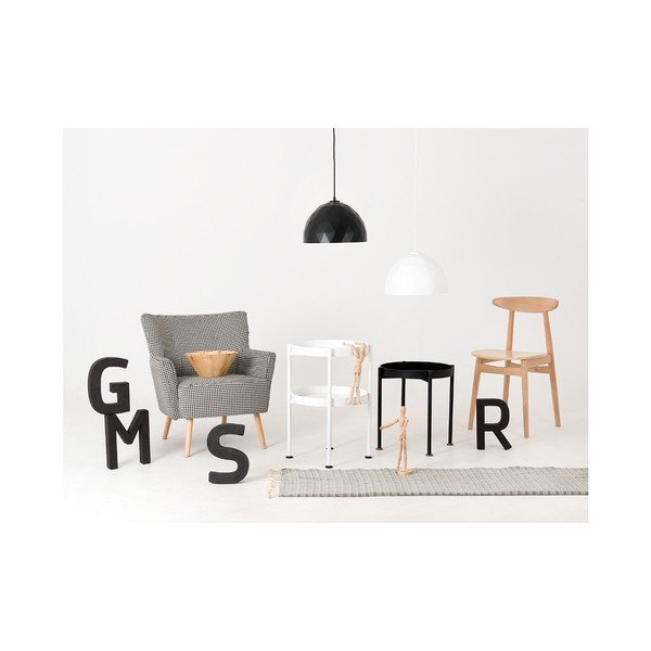 Masă auxiliară cu blaturi suprapuse Custom Form Hanna, ⌀ 40 cm, alb-image-2