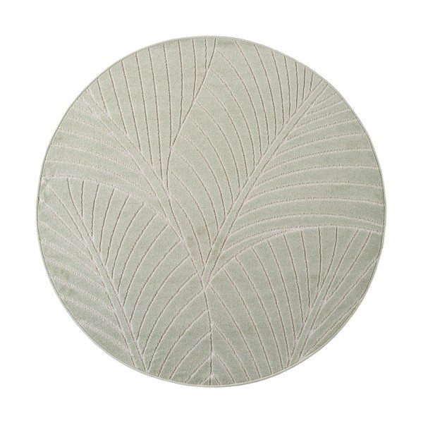 Covor pentru exterior și interior verde rotund ø 80 cm Nova 1203 – Ayyildiz Carpets