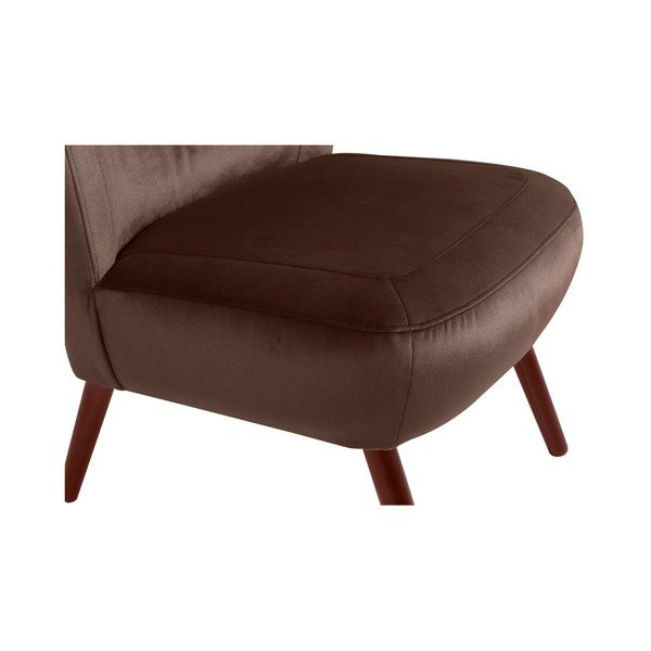 Fotoliu Max Winzer Sari Velvet, maro închis-image-3