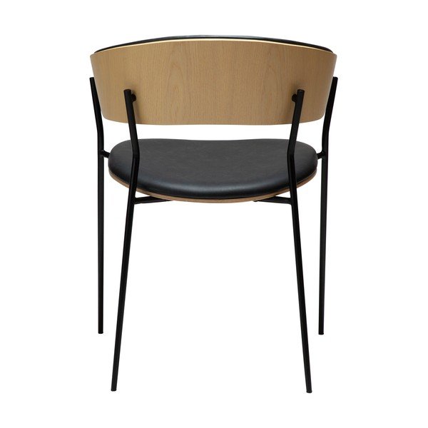 Scaun de dining negru cu cotiere Crib – DAN-FORM Denmark-image-4