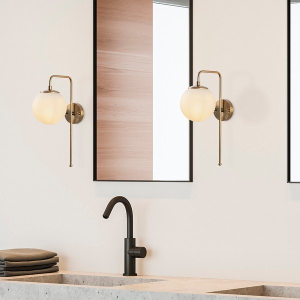 Aplică de perete albă/alămie Viran – Opviq lights-image-2