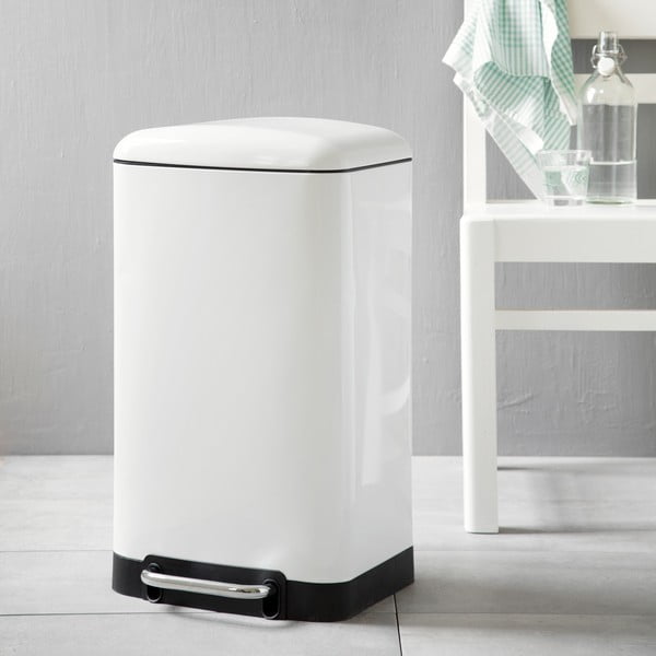 Coș alb Steel Function Square Dustbin, 30 l-image-2