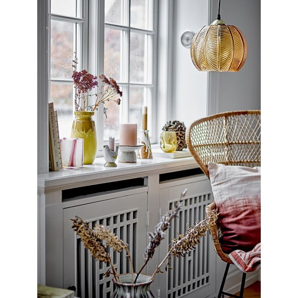 Lustră chihlimbar cu abajur din sticlă ø 22 cm Adar – Bloomingville-image-1