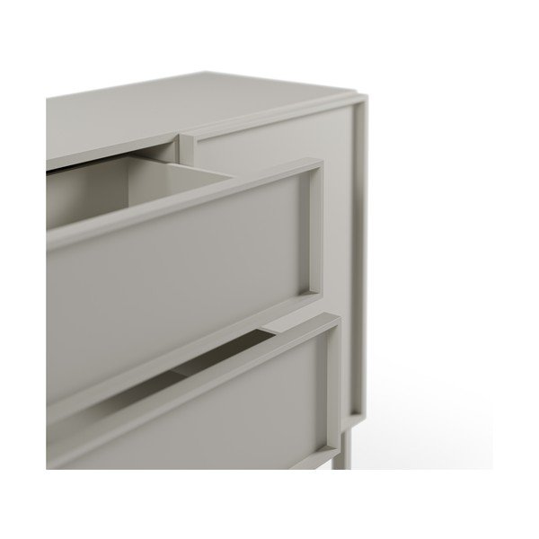 Comodă crem 160x80x42 cm Brise – Marckeric-image-2