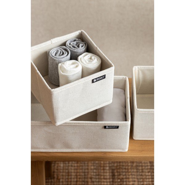 Organizatoare pentru sertare 3 buc. din material textil Soft Storage – Bigso-image-2