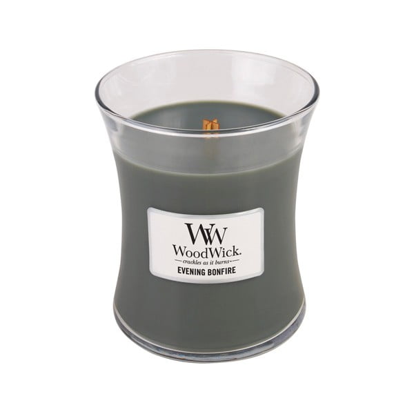 Lumânare parfumată WoodWick, aromă de copaci înverziți, 60 ore