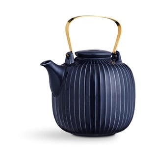 Ceainic din porțelan Kähler Design Hammershoi, 1,2 l, albastru închis