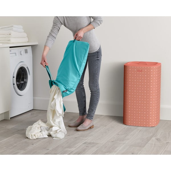 Coș de rufe roz din material textil 60 l Tota Pop – Joseph Joseph-image-1