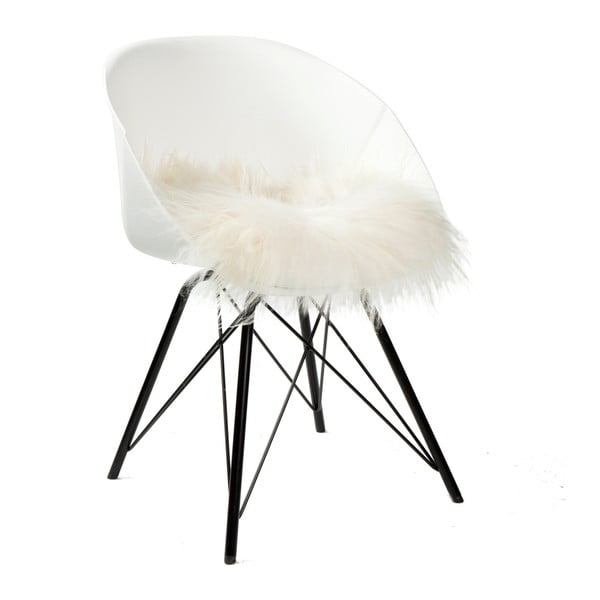  Blană decorativă pentru scaun Woooly, alb