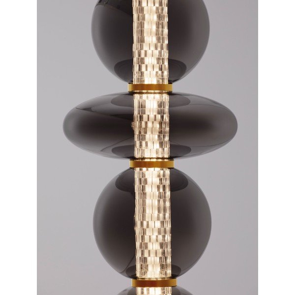 Lampadar gri LED cu intensitate reglabilă din metal cu abajur din sticlă (înălțime 140 cm) Navi – Nova Luce-image-2