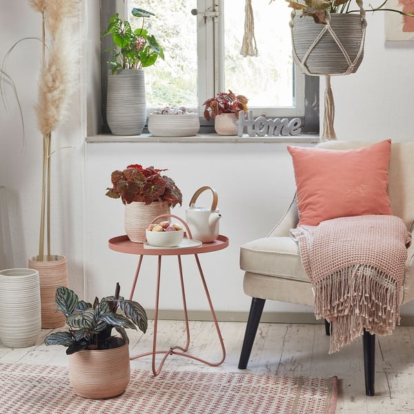 Vază din ceramică Big pots Ravenna, înălțime 30 cm, portocaliu-image-1