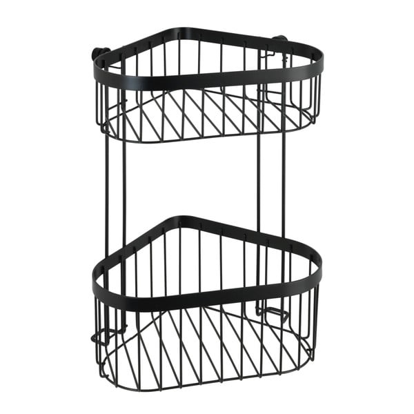 Coș dublu pentru colț Wenko Classic Plus, negru-image-2