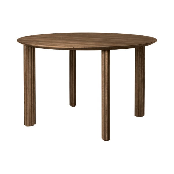 Masă de dining rotundă din lemn masiv de stejar ø 120 cm Comfort Circle – UMAGE