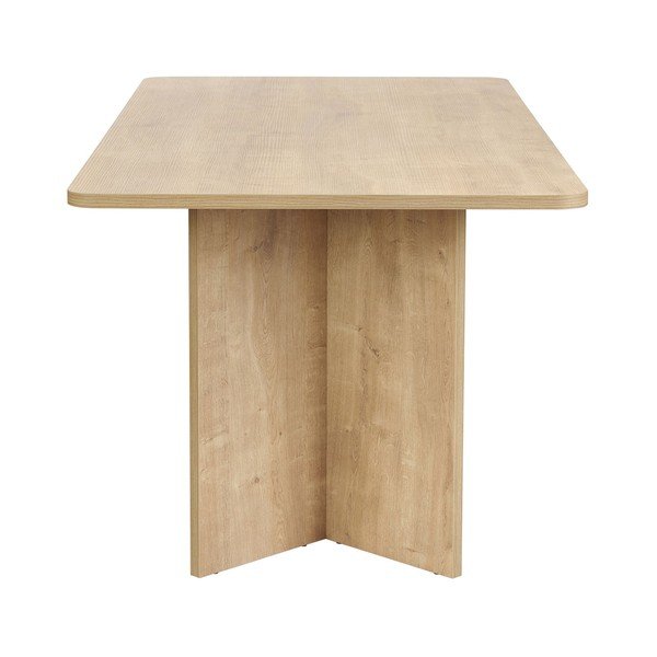 Masă de dining cu aspect de lemn de stejar 90x180 cm Linza – Kalune Design-image-4