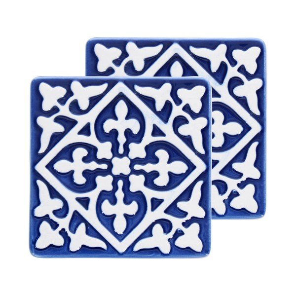 Coasters albastre 2 buc. din ceramică – Rex London