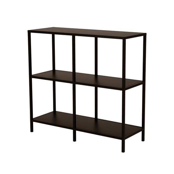 Raft metalic Canett Lite, lățime 100 cm, negru-image-2