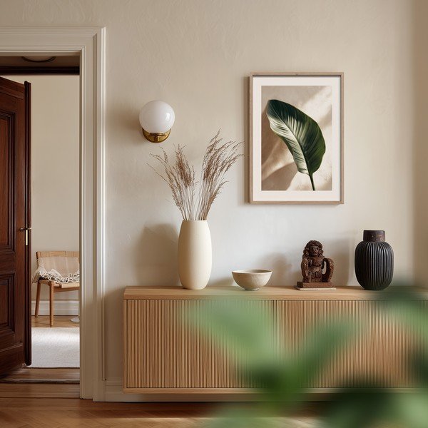 Tablou cu ramă imprimat 50x70 cm Strelizia Leaf – Styler-image-1