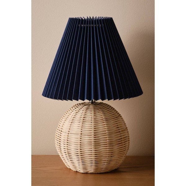 Veioză albastră/în culoare naturală din ratan (înălțime 36 cm) Sisal – Jotex-image-2