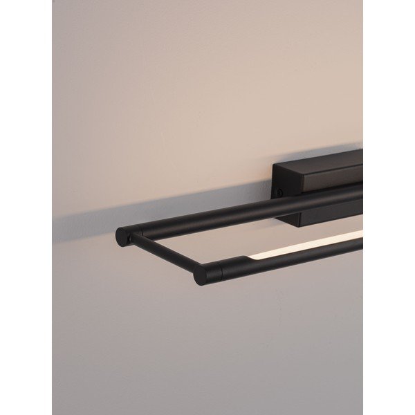 Aplică de perete negru-mat LED cu structură flexibilă din oțel Olas – Nova Luce-image-4