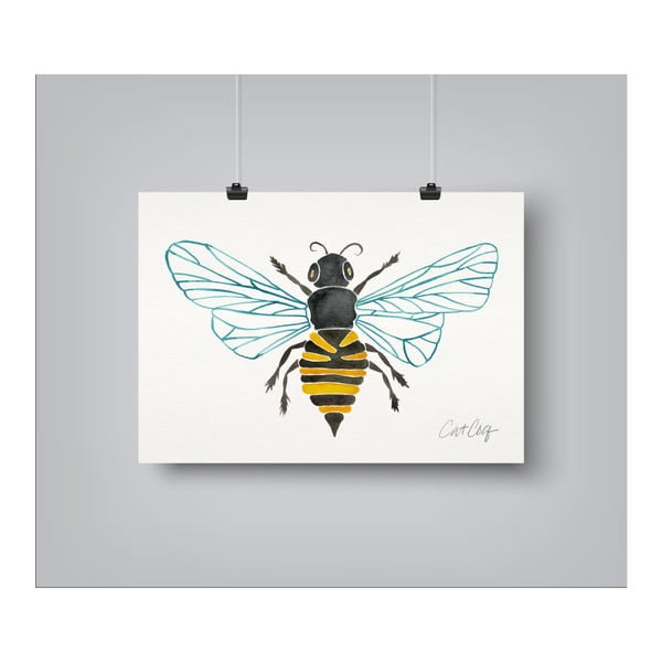 Poster Americanflat Americanflat Honey Bee, 30 x 42 cm