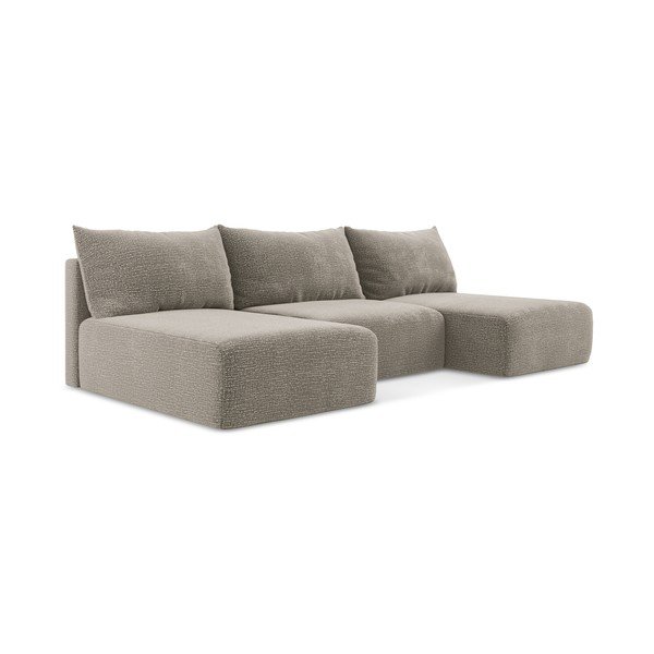 Colțar bej extensibil/cu spațiu de depozitare Kalena – Makamii-image-2
