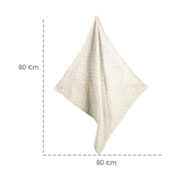 Pătură pentru copii crem din bumbac organic tricotată 80x80 cm Seashells – Roba-image-1