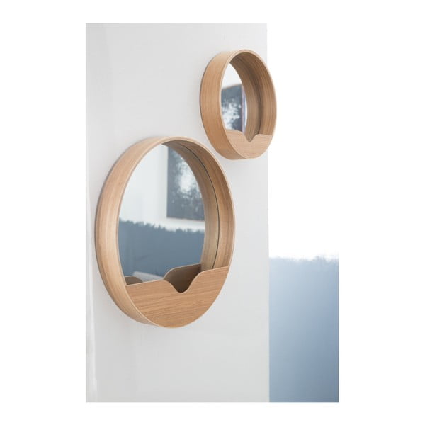 Oglindă cu spațiu de depozitare Zuiver Round Wall, ⌀ 60 cm-image-1