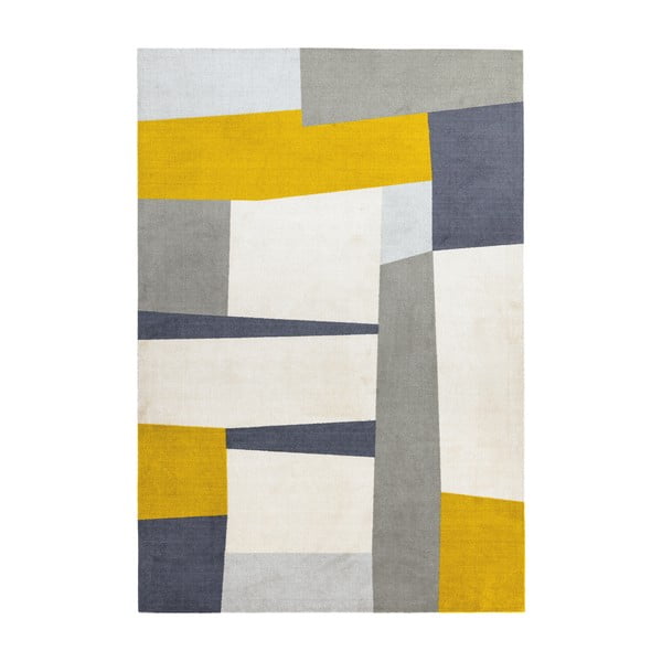 Covor Asiatic Carpets Riley Carso, 200 x 290 cm, galben-gri