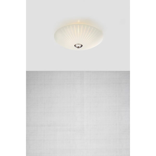 Plafonieră albă cu abajur din sticlă ø 43 cm Cut – Markslöjd-image-1