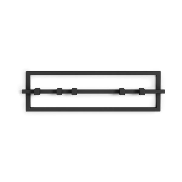 Cuier de perete negru din metal Cubiko – Umbra