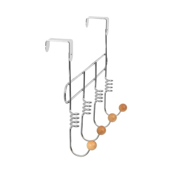 Cuier de ușă argintiu din metal 33 cm Spirale – Compactor-image-4