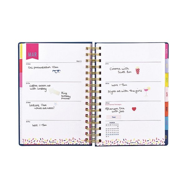 Agendă A5 2020 Busy B Vibrant Vibes, 208 file, albastru-image-4