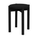 Scaun tip taburet negru din lemn de fag Hopp – noo.ma