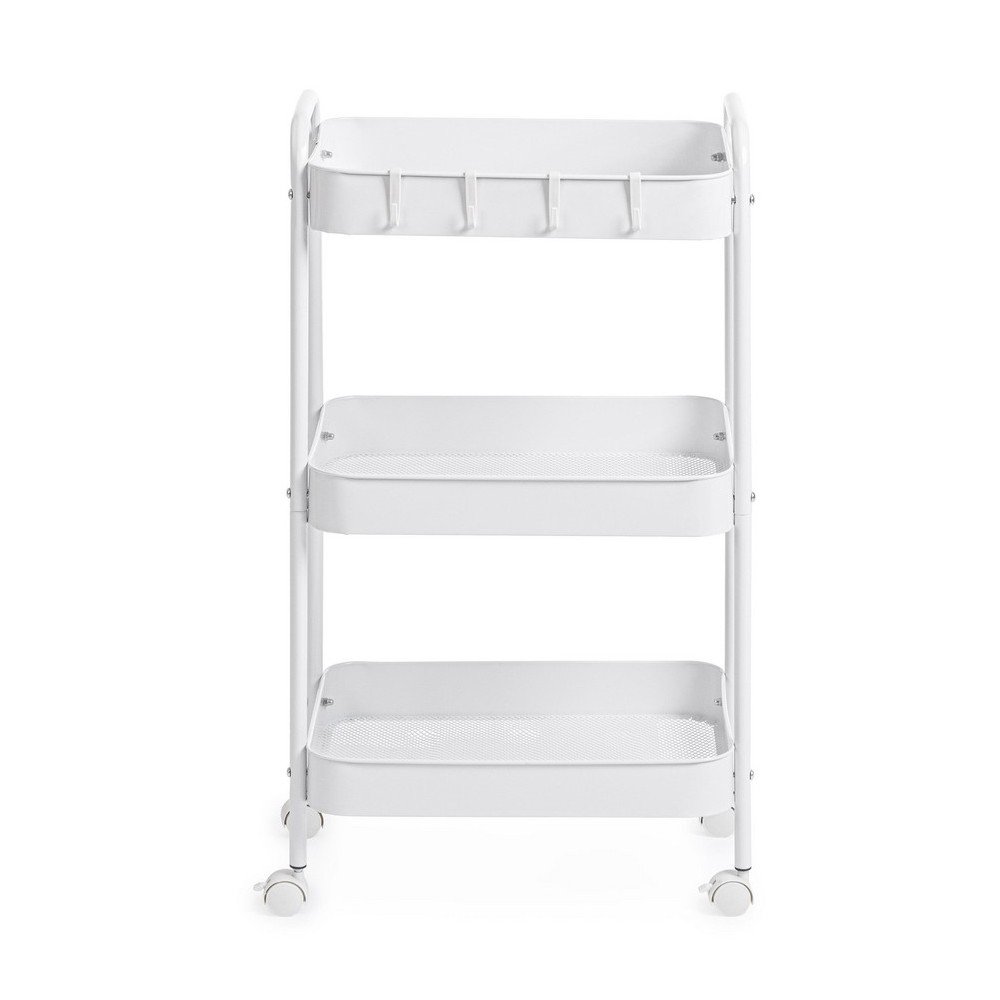 Măsuță de servire cu roți din metal 29,5x41 cm Leiky – Yes Everyday